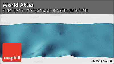 Satellite Panoramic Map of the Area around 2° 27' 3" S, 53° 37' 30" E