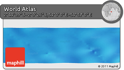 Physical Panoramic Map of the Area around 2° 27' 3" S, 54° 28' 30" E