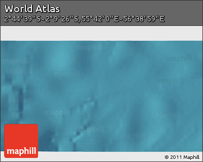 Satellite 3D Map of the Area around 2° 27' 3" S, 56° 10' 29" E