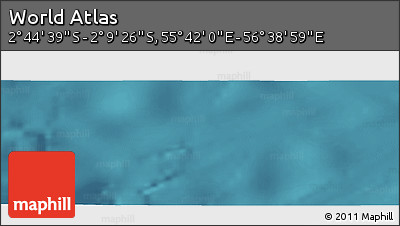Satellite Panoramic Map of the Area around 2° 27' 3" S, 56° 10' 29" E