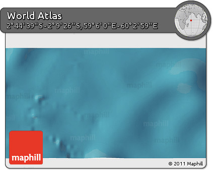 Satellite 3D Map of the Area around 2° 27' 3" S, 59° 34' 30" E