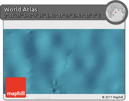 Satellite 3D Map of the Area around 2° 27' 3" S, 61° 16' 29" E