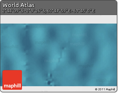 Satellite 3D Map of the Area around 2° 27' 3" S, 61° 16' 29" E