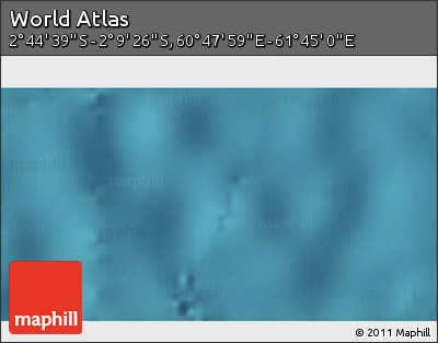 Satellite 3D Map of the Area around 2° 27' 3" S, 61° 16' 29" E