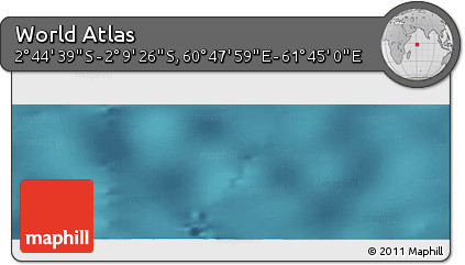 Satellite Panoramic Map of the Area around 2° 27' 3" S, 61° 16' 29" E