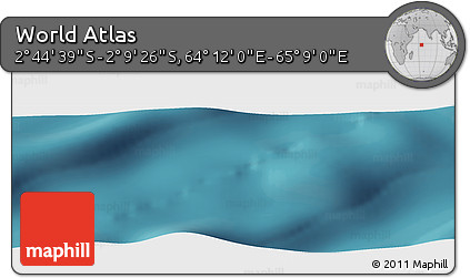 Satellite Panoramic Map of the Area around 2° 27' 3" S, 64° 40' 30" E