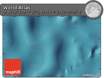 Satellite Map of the Area around 2° 27' 3" S, 66° 22' 30" E
