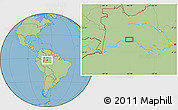 Savanna Style Location Map of the area around 2° 27' 3" S, 66° 13' 29" W
