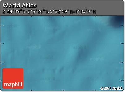 Satellite Map of the Area around 2° 27' 3" S, 6° 1' 30" E