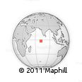 Outline Map of the Area around 2° 27' 3" S, 71° 28' 29" E, rectangular outline
