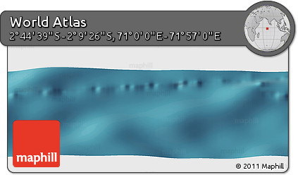 Satellite Panoramic Map of the Area around 2° 27' 3" S, 71° 28' 29" E