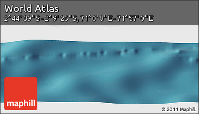 Satellite Panoramic Map of the Area around 2° 27' 3" S, 71° 28' 29" E