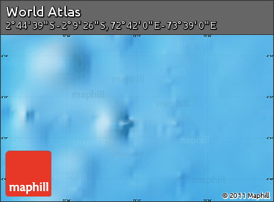 Physical Map of the Area around 2° 27' 3" S, 73° 10' 30" E