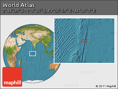Satellite Location Map of the Area around 2° 27' 3" S, 74° 1' 30" E