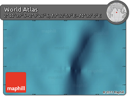 Satellite Map of the Area around 2° 27' 3" S, 74° 1' 30" E