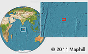 Satellite Location Map of the area around 2° 27' 3" S, 79° 7' 30" E