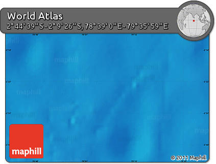 Physical Map of the Area around 2° 27' 3" S, 79° 7' 30" E