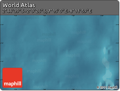 Satellite Map of the Area around 2° 27' 3" S, 7° 43' 29" E