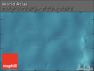 Satellite Map of the Area around 2° 27' 3" S, 7° 43' 29" E