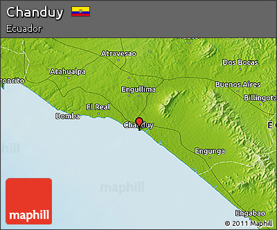 Physical 3D Map of Chanduy