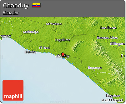 Physical 3D Map of Chanduy