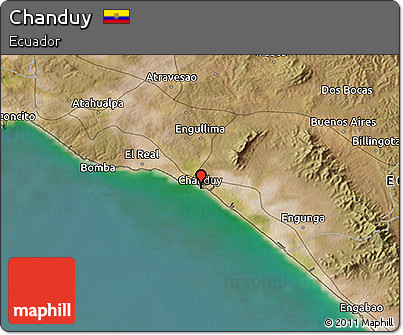 Satellite 3D Map of Chanduy