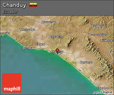 Satellite 3D Map of Chanduy
