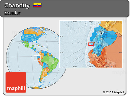 Political Location Map of Chanduy