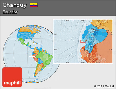 Political Location Map of Chanduy