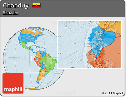 Political Location Map of Chanduy