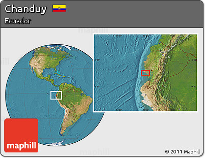 Satellite Location Map of Chanduy