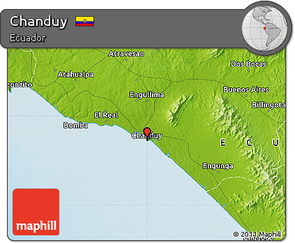 Physical Map of Chanduy
