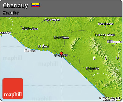 Physical Map of Chanduy