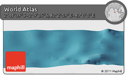 Satellite Panoramic Map of the Area around 2° 27' 3" S, 82° 31' 30" E