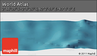 Satellite Panoramic Map of the Area around 2° 27' 3" S, 82° 31' 30" E