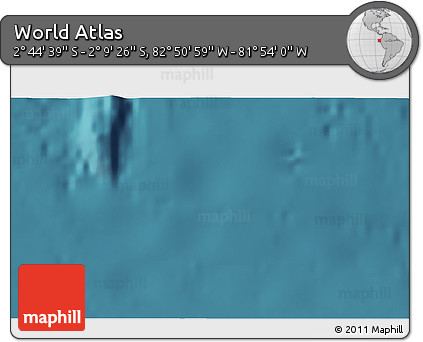Satellite 3D Map of the Area around 2° 27' 3" S, 82° 22' 30" W