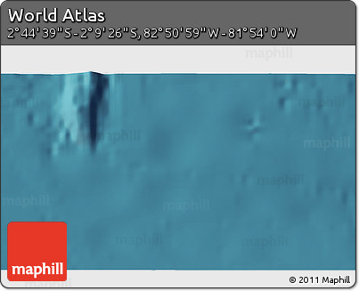 Satellite 3D Map of the Area around 2° 27' 3" S, 82° 22' 30" W