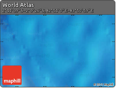 Physical Map of the Area around 2° 27' 3" S, 83° 22' 30" E