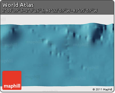 Satellite 3D Map of the Area around 2° 27' 3" S, 84° 4' 29" W
