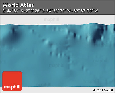 Satellite 3D Map of the Area around 2° 27' 3" S, 84° 4' 29" W
