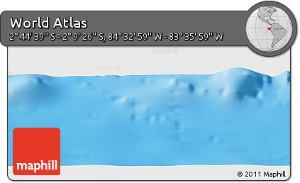 Physical Panoramic Map of the Area around 2° 27' 3" S, 84° 4' 29" W