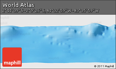 Physical Panoramic Map of the Area around 2° 27' 3" S, 84° 4' 29" W