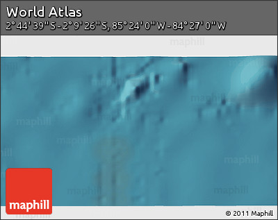Satellite 3D Map of the Area around 2° 27' 3" S, 84° 55' 30" W