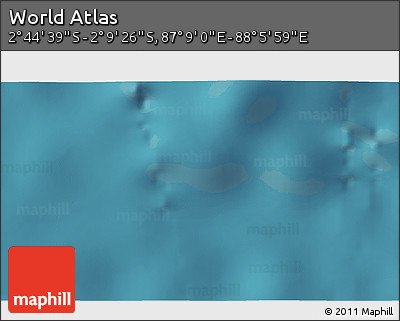 Satellite 3D Map of the Area around 2° 27' 3" S, 87° 37' 30" E