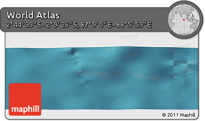 Satellite Panoramic Map of the Area around 2° 27' 3" S, 87° 37' 30" E