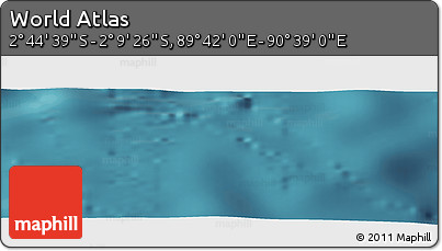 Satellite Panoramic Map of the Area around 2° 27' 3" S, 90° 10' 30" E