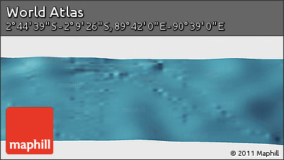 Satellite Panoramic Map of the Area around 2° 27' 3" S, 90° 10' 30" E