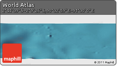 Satellite Panoramic Map of the Area around 2° 27' 3" S, 91° 1' 30" E