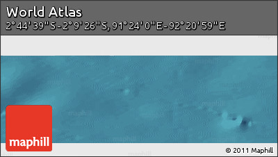 Satellite Panoramic Map of the Area around 2° 27' 3" S, 91° 52' 30" E