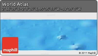 Physical Panoramic Map of the Area around 2° 27' 3" S, 95° 7' 30" W